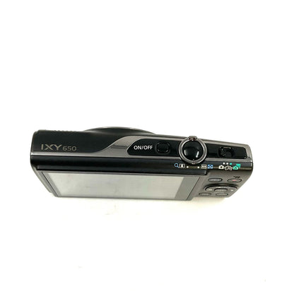 【全額返金保証】【最速発送】Canon コンパクトデジタルカメラ IXY 650 ブラック 美品 動作確認済