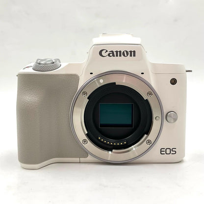 【全額返金保証】【最速発送】Canon デジタル一眼 EOS Kiss M2 ボディ ホワイト 美品 動作確認済