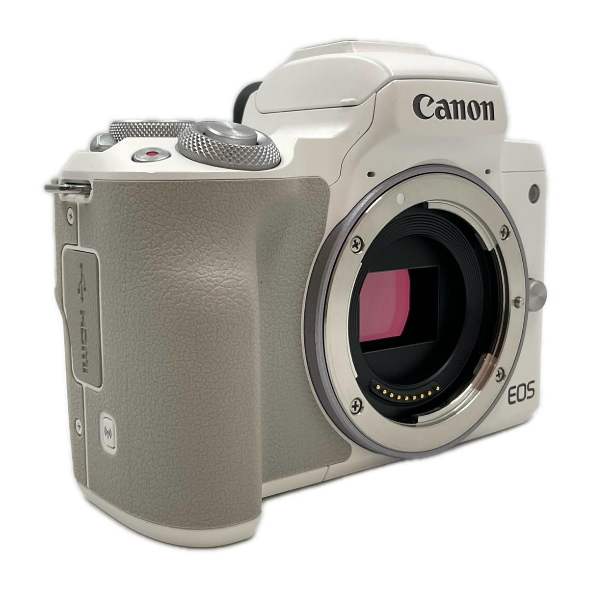 【全額返金保証】【最速発送】Canon デジタル一眼 EOS Kiss M2 ボディ ホワイト 美品 動作確認済