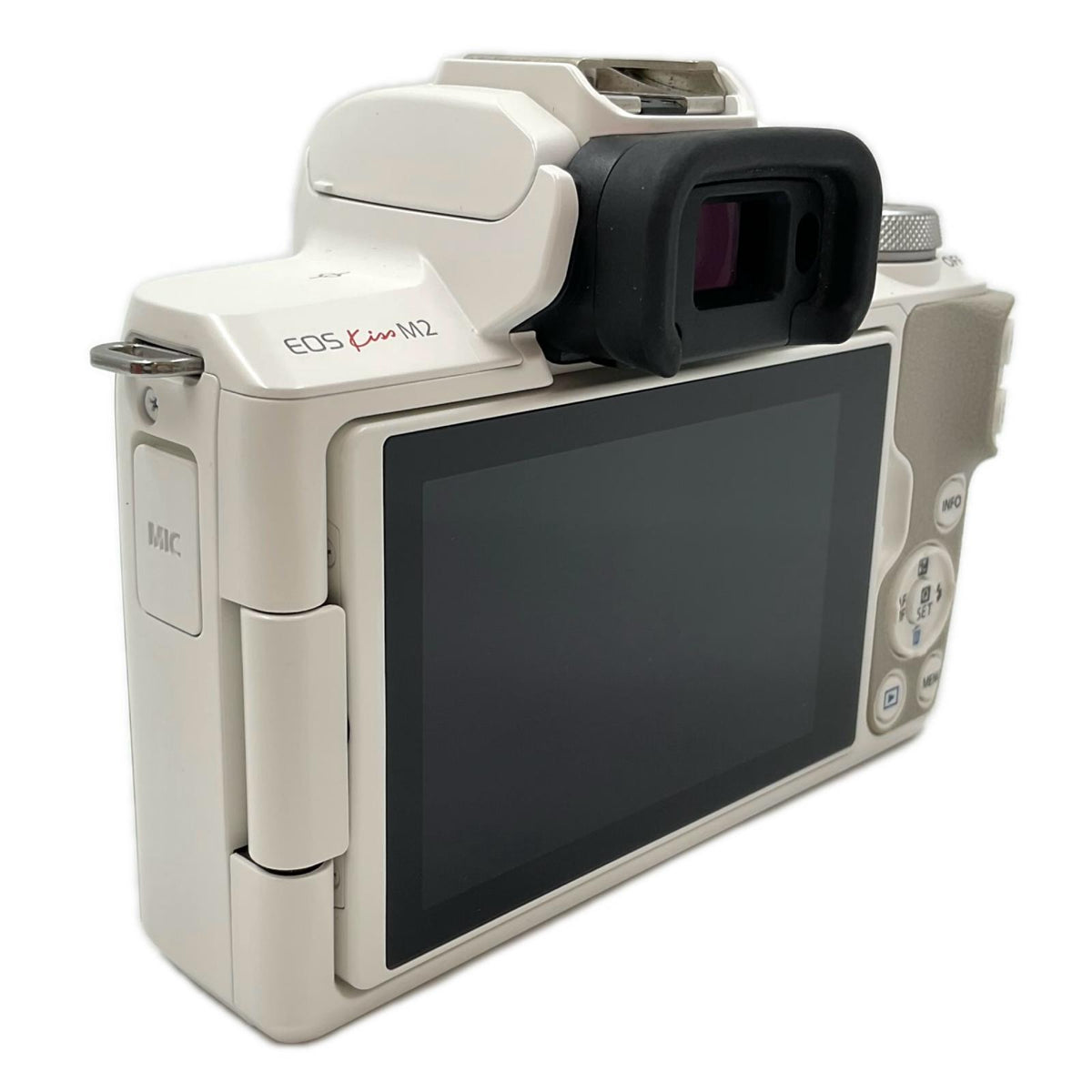 【全額返金保証】【最速発送】Canon デジタル一眼 EOS Kiss M2 ボディ ホワイト 美品 動作確認済
