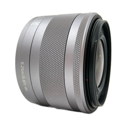 【全額返金保証】【最速発送】Canon EF-M15-45mm F3.5-6.3 IS STM シルバー 美品 動作確認済
