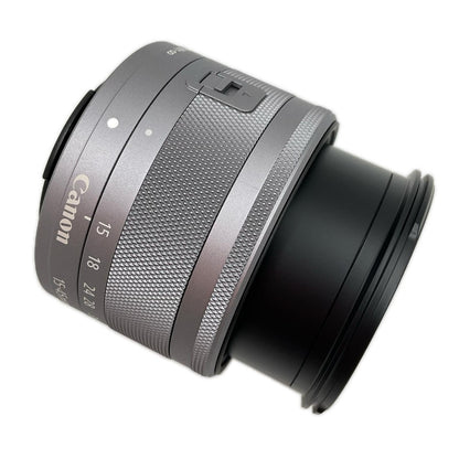 【全額返金保証】【最速発送】Canon EF-M15-45mm F3.5-6.3 IS STM シルバー 美品 動作確認済