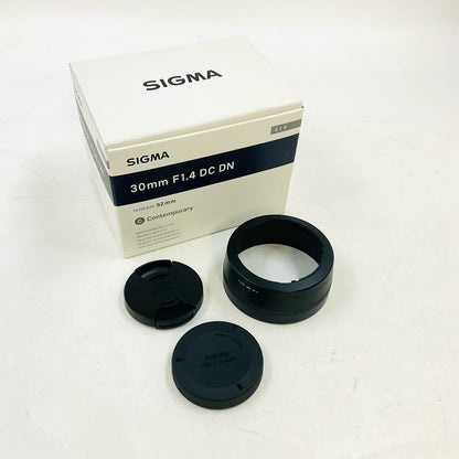 【全額返金保証】【最速発送】SIGMA 30mm F1.4 DC DN [フジフイルム用] 美品 動作確認済