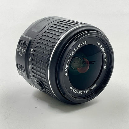 【全額返金保証】【最速発送】Nikon AF-S DX NIKKOR 18-55mm f/3.5-5.6G VR II 美品 動作確認済