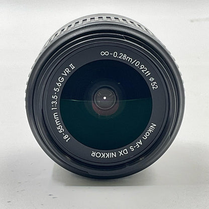 【全額返金保証】【最速発送】Nikon AF-S DX NIKKOR 18-55mm f/3.5-5.6G VR II 美品 動作確認済