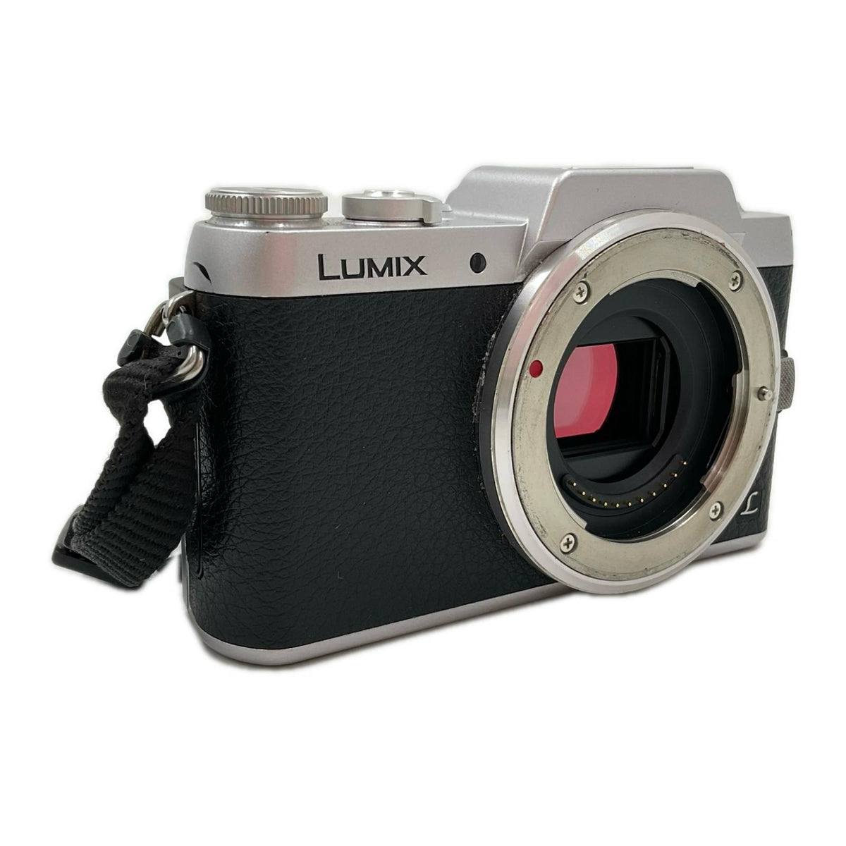 【全額返金保証】【最速発送】Panasonic デジタル一眼 LUMIX DMC-GF7 シルバー 美品 動作確認済