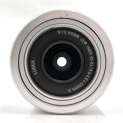 【全額返金保証】【最速発送】Panasonic LUMIX G VARIO 12-32mm/F3.5-5.6 ASPH./MEGA O.I.S. H-FS12032-S [シルバー] 動作確認済