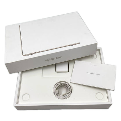 【全額返金保証】【最速発送】Apple MacBook Air 13インチ 2024 Apple M3 8GB SSD 512GB スターライト 99% 美品 動作確認済
