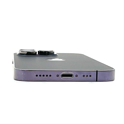 【全額返金保証】【最速発送】Apple iPhone iPhone 14 Pro 128GB ディープパープル docomo SIMフリー 白ロム 動作確認済 79%