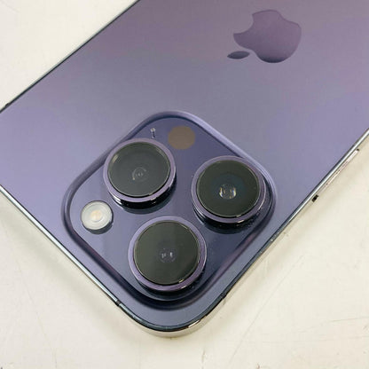 【全額返金保証】【最速発送】Apple iPhone iPhone 14 Pro 256GB ディープパープル au SIMフリー 白ロム 動作確認済 74%