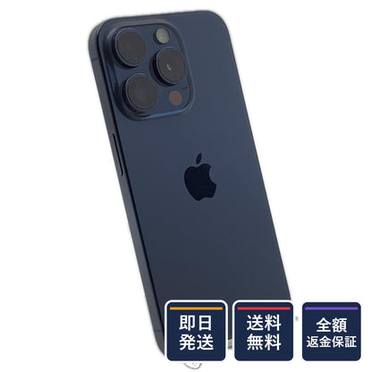【全額返金保証】【最速発送】Apple iPhone iPhone 15 Pro 256GB ブルーチタニウム SIMフリー 白ロム 動作確認済 78%
