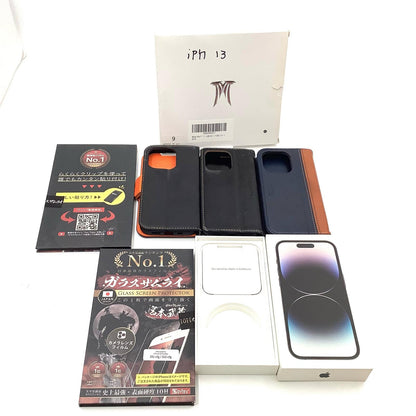 【全額返金保証】【最速発送】Apple iPhone iPhone 14 Pro 256GB スペースブラック docomo SIMフリー 白ロム 美品 動作確認済 93%