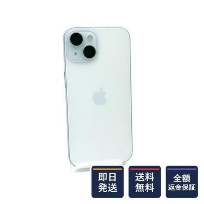【全額返金保証】【最速発送】Apple iPhone iPhone 15 256GB ブルー docomo SIMフリー 白ロム 美品 動作確認済 80%