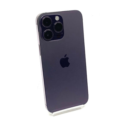 【全額返金保証】【最速発送】Apple iPhone iPhone 14 Pro Max 128GB ディープパープル au SIMフリー 白ロム 動作確認済 81%