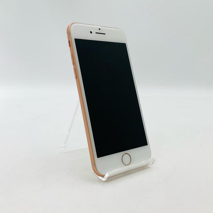 【全額返金保証】【最速発送】Apple iPhone iPhone 8 64GB ゴールド au SIMフリー 白ロム 美品 動作確認済 95%