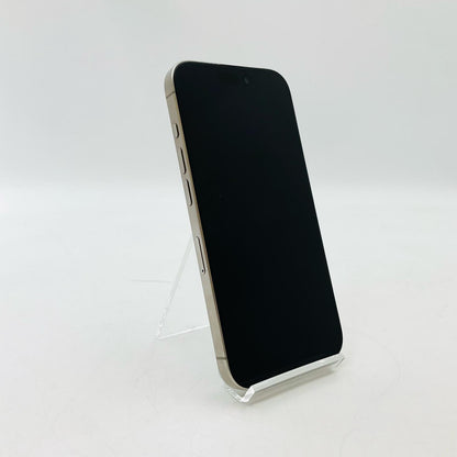 【全額返金保証】【最速発送】Apple iPhone iPhone 15 Pro 128GB ナチュラルチタニウム au SIMフリー 白ロム 美品 動作確認済 80%