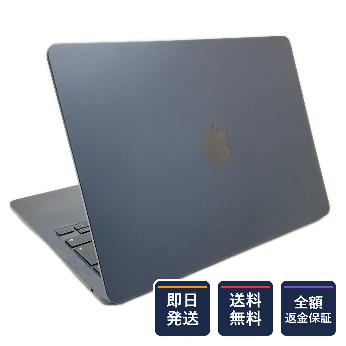 【全額返金保証】【最速発送】Apple MacBook Air 13.6インチ 2022 Apple M2 8GB SSD 512GB ミッドナイト 100% 美品 動作確認済