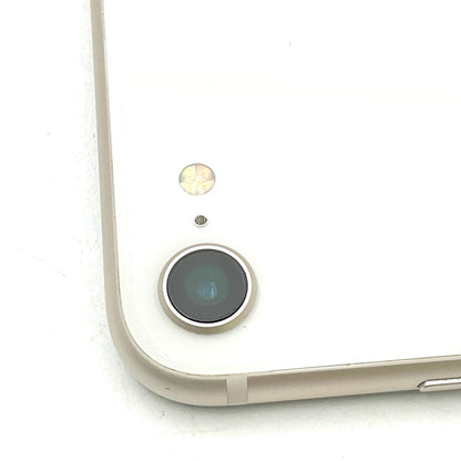 【全額返金保証】【最速発送】Apple iPhone iPhone SE (3rd generation) 64GB スターライト SIMフリー 白ロム 美品 動作確認済 95%