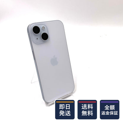 【全額返金保証】【最速発送】Apple iPhone iPhone 15 128GB ブルー 楽天モバイル SIMフリー 白ロム 美品 動作確認済 85%