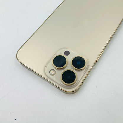 【全額返金保証】【最速発送】Apple iPhone iPhone 13 Pro Max 128GB ゴールド SIMフリー 白ロム 美品 動作確認済 101%