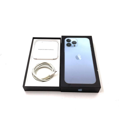 【全額返金保証】【最速発送】Apple iPhone iPhone 13 Pro Max 512GB シエラブルー au SIMフリー 白ロム 動作確認済 77%