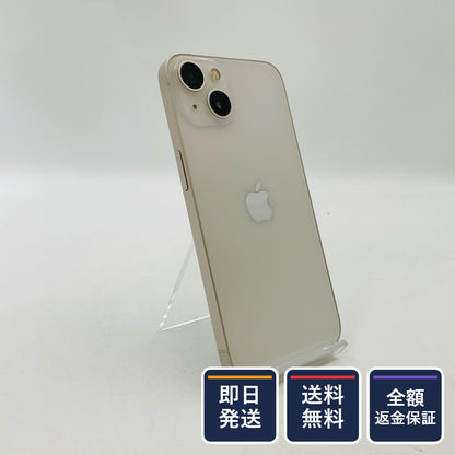 【全額返金保証】【最速発送】Apple iPhone iPhone 13 128GB スターライト docomo SIMフリー 白ロム 動作確認済 78%
