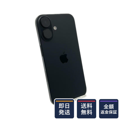 【全額返金保証】【最速発送】Apple iPhone iPhone 16 256GB ブラック SIMフリー 白ロム 美品 動作確認済 87%