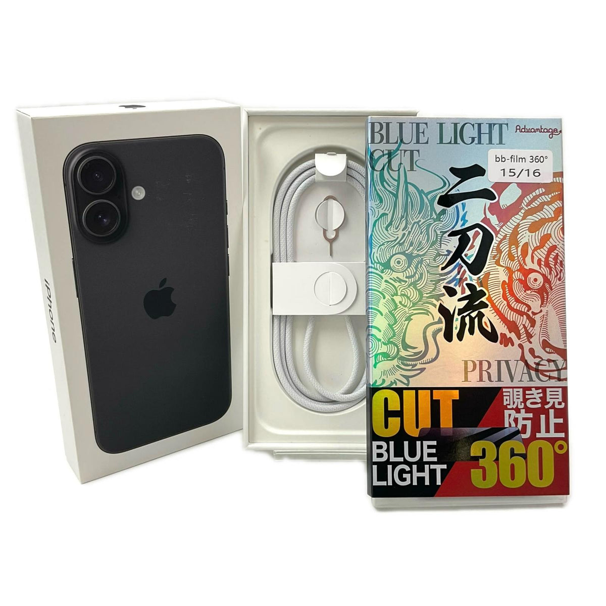 【全額返金保証】【最速発送】Apple iPhone iPhone 16 256GB ブラック SIMフリー 白ロム 美品 動作確認済 87%