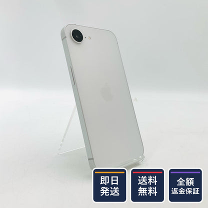 【全額返金保証】【最速発送】Apple iPhone iPhone 16e 256GB ホワイト au SIMフリー 白ロム 超美品 動作確認済 100%