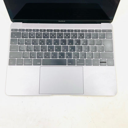 【全額返金保証】【最速発送】Apple MacBook 12インチ 2017 Dual-Core Intel Core m3 8GB SSD 256GB スペースグレイ 82% 動作確認済