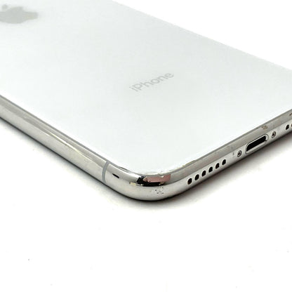 【最速発送】Apple iPhone iPhone X 64GB シルバー docomo 白ロム【難有】 77%