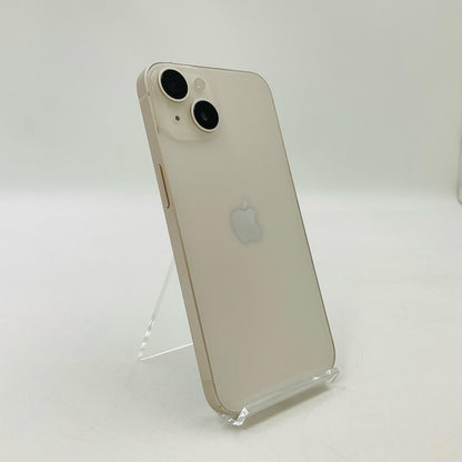 【全額返金保証】【最速発送】Apple iPhone iPhone 14 128GB スターライト Softbank SIMフリー 白ロム 動作確認済 85%