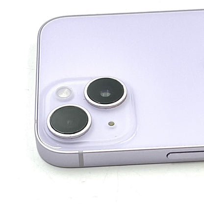 【全額返金保証】【最速発送】Apple iPhone iPhone 14 128GB パープル au SIMフリー 白ロム 動作確認済 83%