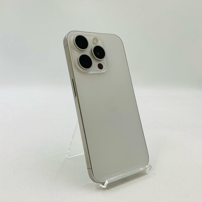 【全額返金保証】【最速発送】Apple iPhone iPhone 15 Pro 128GB ホワイトチタニウム SIMフリー 白ロム 動作確認済 84%