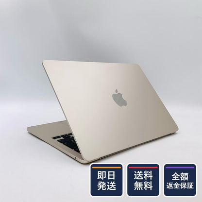 【全額返金保証】【最速発送】Apple MacBook Air 13.6インチ 2024 Apple M3 8GB SSD 1TB スターライト 98% 美品 動作確認済
