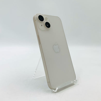 【全額返金保証】【最速発送】Apple iPhone iPhone 14 128GB スターライト SIMフリー 白ロム 美品 動作確認済 79%