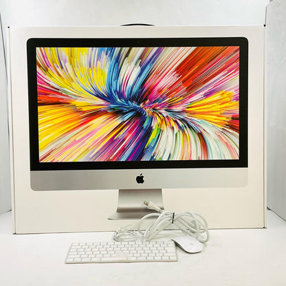 【全額返金保証】【最速発送】Apple iMac 27インチ 6-Core Intel Core i5 40GB フュージョンドライブ 2TB シルバー 美品 動作確認済