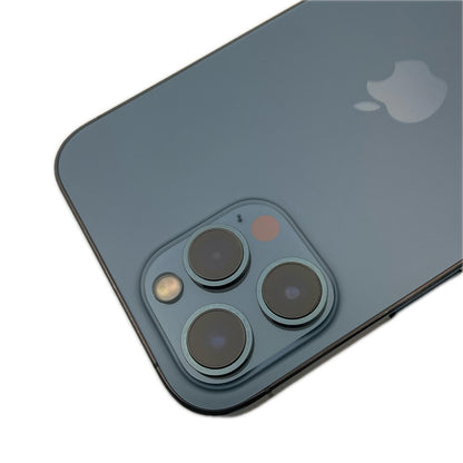 【全額返金保証】【最速発送】Apple iPhone iPhone 12 Pro Max 128GB パシフィックブルー au 白ロム 動作確認済 83%