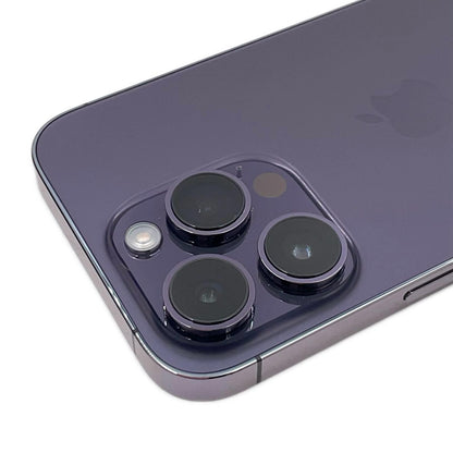 【全額返金保証】【最速発送】Apple iPhone iPhone 14 Pro 128GB ディープパープル Softbank SIMフリー 白ロム 動作確認済 76%