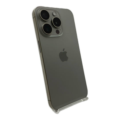 【全額返金保証】【最速発送】Apple iPhone iPhone 15 Pro 128GB ナチュラルチタニウム au SIMフリー 白ロム 美品 動作確認済 89%