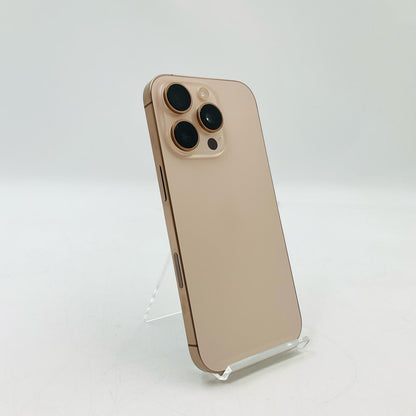 【全額返金保証】【最速発送】Apple iPhone iPhone 16 Pro 128GB デザートチタニウム SIMフリー 白ロム 美品 動作確認済 91%