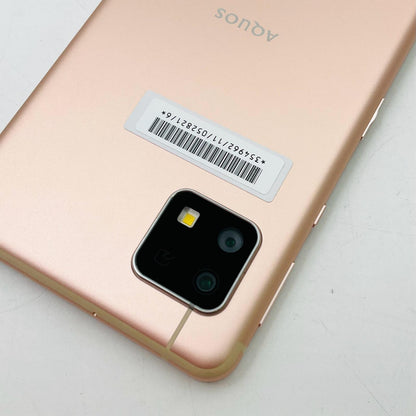 【全額返金保証】【最速発送】SHARP AQUOS sense4 basic 64GB Light Copper A003SH 白ロム 美品 動作確認済