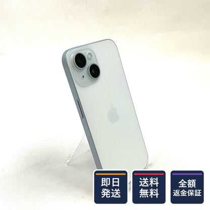 【全額返金保証】【最速発送】Apple iPhone iPhone 15 128GB ブルー SIMフリー 白ロム 動作確認済 74%