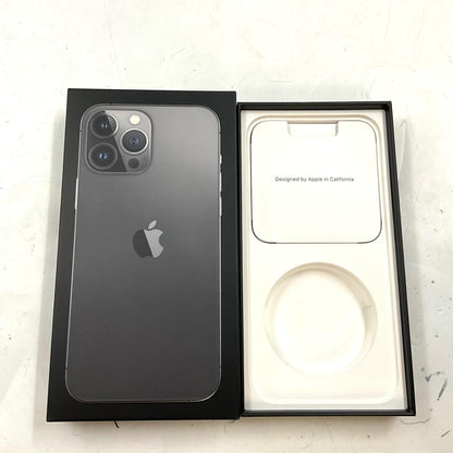 【最速発送】Apple iPhone iPhone 13 Pro Max 256GB グラファイト docomo SIMフリー 白ロム【難有】 84%
