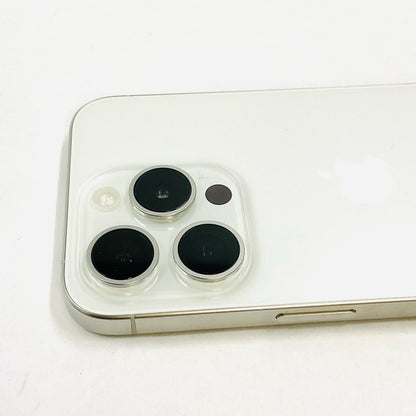 【全額返金保証】【最速発送】Apple iPhone iPhone 15 Pro 256GB ホワイトチタニウム SIMフリー 白ロム 美品 動作確認済 80%
