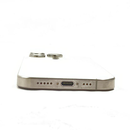 【全額返金保証】【最速発送】Apple iPhone iPhone 15 Pro 256GB ホワイトチタニウム SIMフリー 白ロム 美品 動作確認済 80%