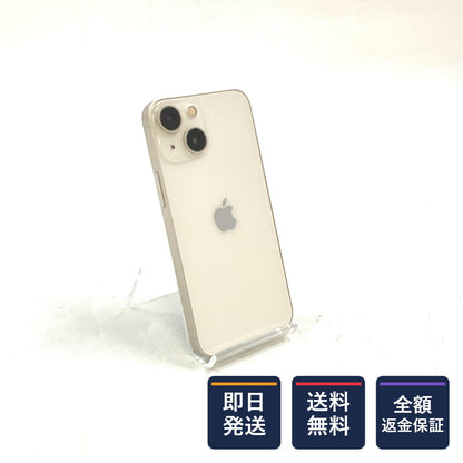 【全額返金保証】【最速発送】Apple iPhone iPhone 13 mini 128GB スターライト docomo SIMフリー 白ロム 動作確認済 78%