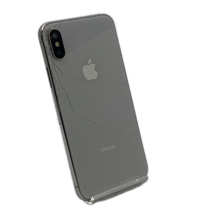【最速発送】Apple iPhone iPhone X 64GB シルバー docomo SIMフリー 白ロム【難有】 51%