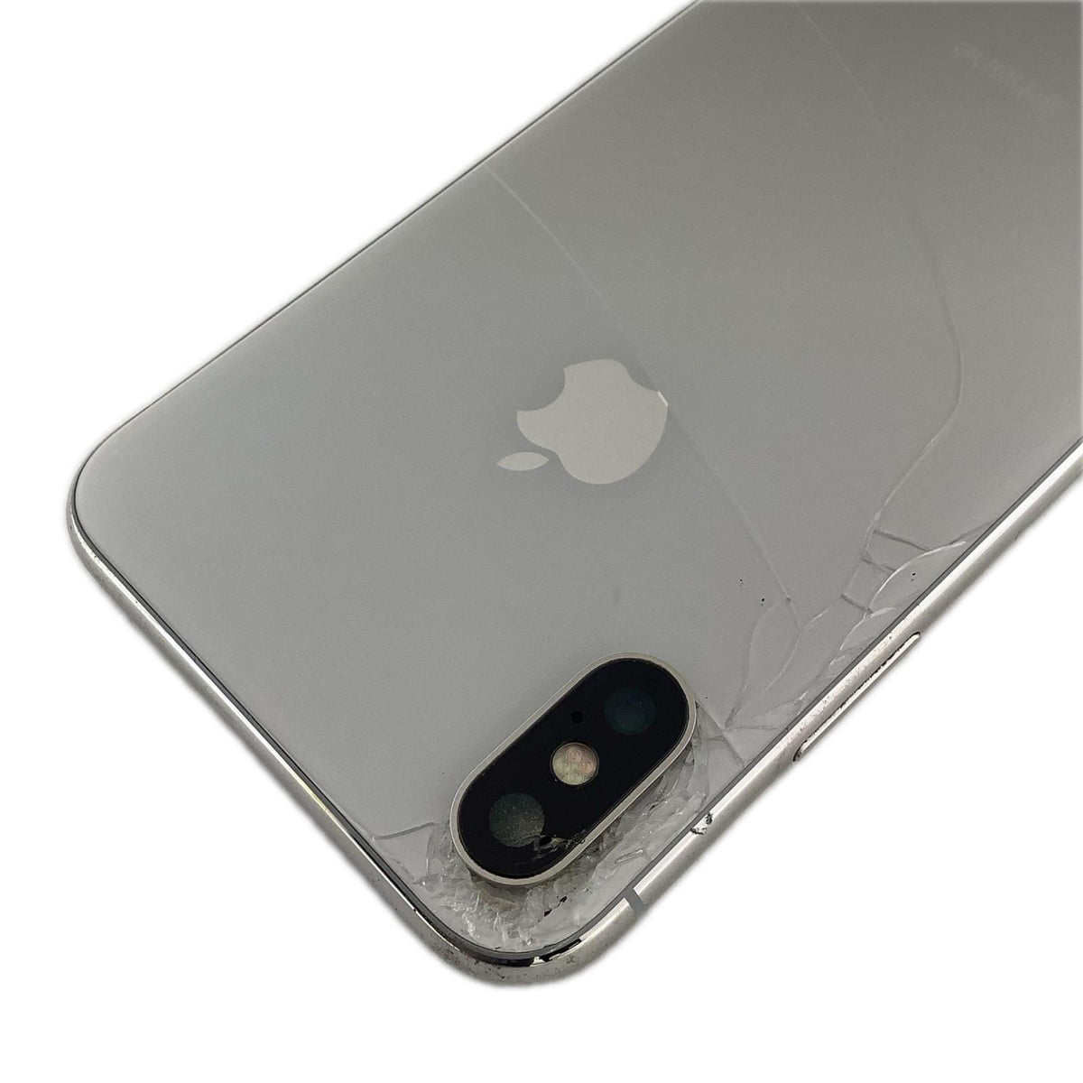 【最速発送】Apple iPhone iPhone X 64GB シルバー docomo SIMフリー 白ロム【難有】 51%