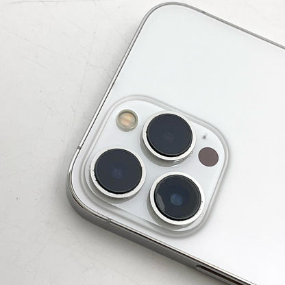 【最速発送】Apple iPhone iPhone 13 Pro Max 256GB シルバー au SIMフリー 白ロム【難有】 85%
